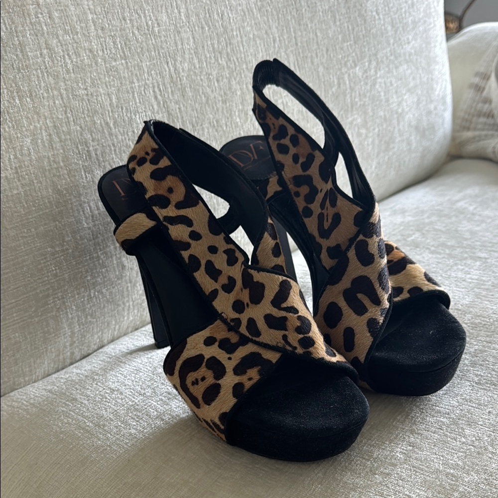 Diane Von Furstenberg Leopard Heels